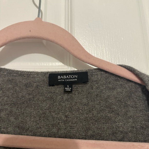 Grey babaton cashmere blend cardigan - Picture 3 of 5